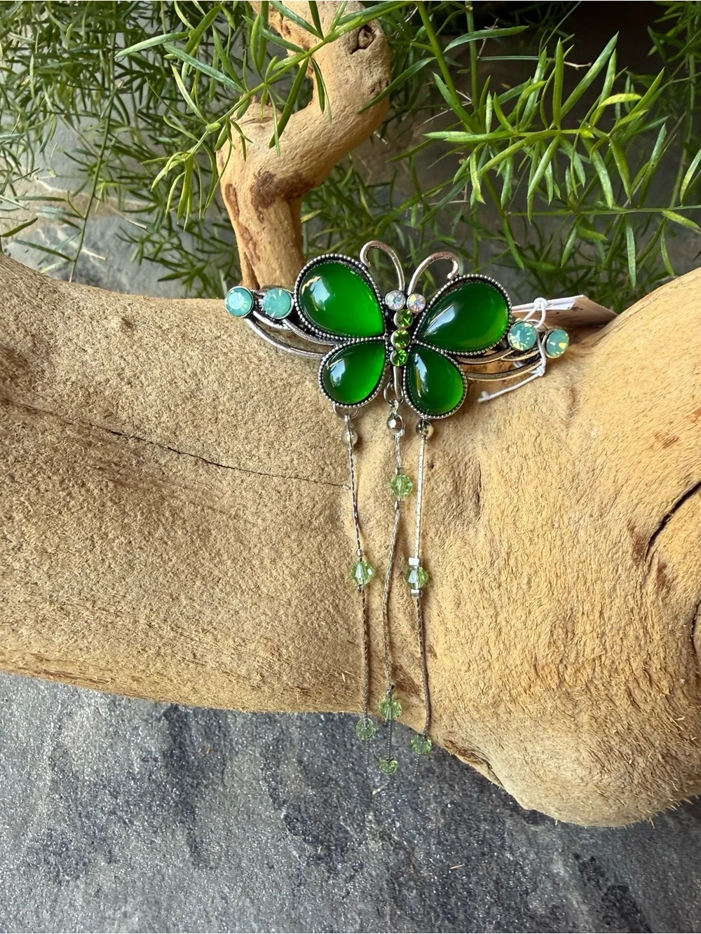 New🌟Free People-Green Butterfly Dangle Hair Clip